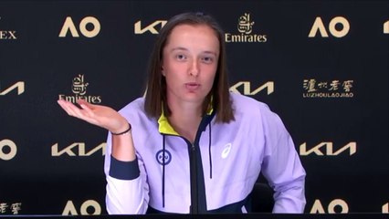 Open d'Australie 2022 - Iga Swiatek : "I don't watch the games very much... I just watched Rafa Nadal in fact, as usual"