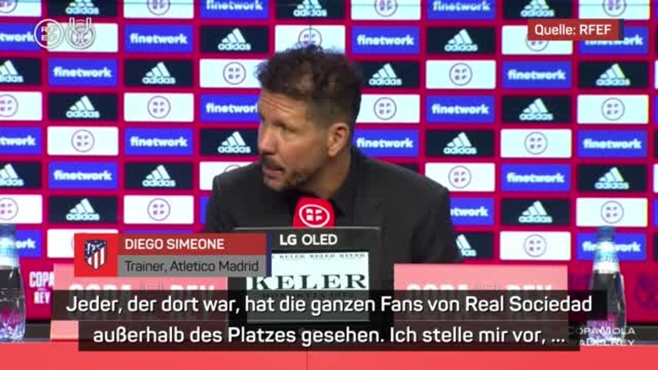 Simeone sauer über Busattacke vor Pokal-Pleite