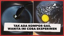 Tak Ada Kompor Gas, Wanita Ini Coba Eksperimen Masak Telur Pakai Hair Dryer dan Setrika