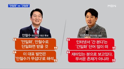 MBN 뉴스파이터-안철수 "안일화" vs 이준석 "간일화"…팽팽한 기싸움