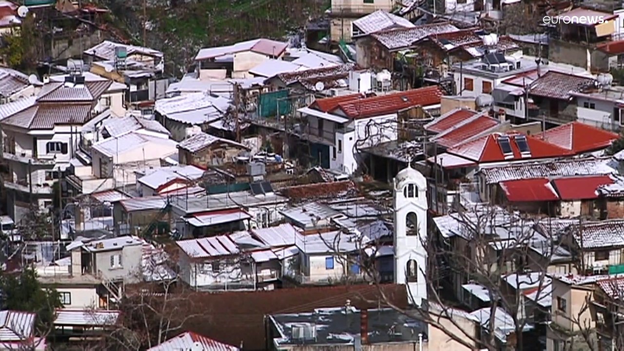 Das gibt's nicht oft: Schnee auf Zypern