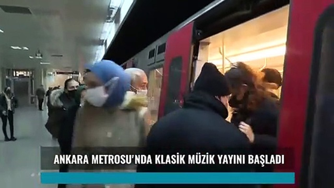 Ankara Metrosu'nda klasik müzik çalmaya başladı; "Günün yorgunluğuna iyi gelebilecek bir şeyler yapmak istedik"
