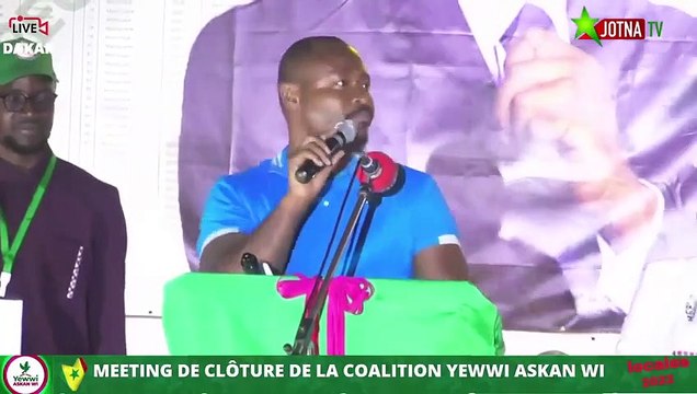 La coalition YAW en meeting de clôture: Le message de Guy Marius Sagna