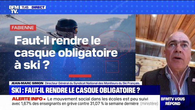 Faut-il rendre obligatoire le port du casque au ski? BFMTV répond à vos questions