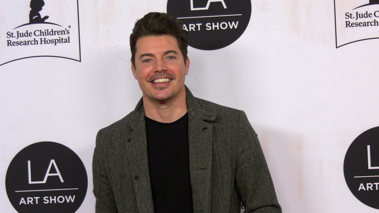 Josh Henderson attends the 2022 LA Art Show opening night premiere red carpet in Los Angeles