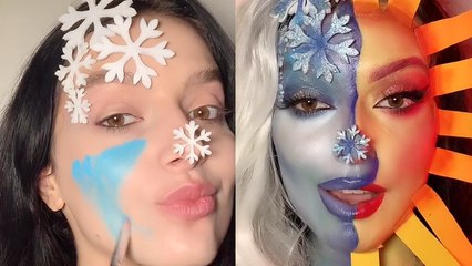 'Slovakian makeup artist's 'Snow Miser/Heat Miser' look is BEYOND SENSATIONAL'