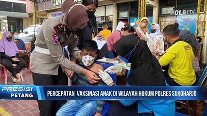 Polres Sukoharjo Hadiahi Anak-Anak Naik Mobil Patroli Bagi Yang Berani Vaksin