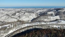 Batı Karadeniz'de kar manzaraları hayranlık uyandırıyor