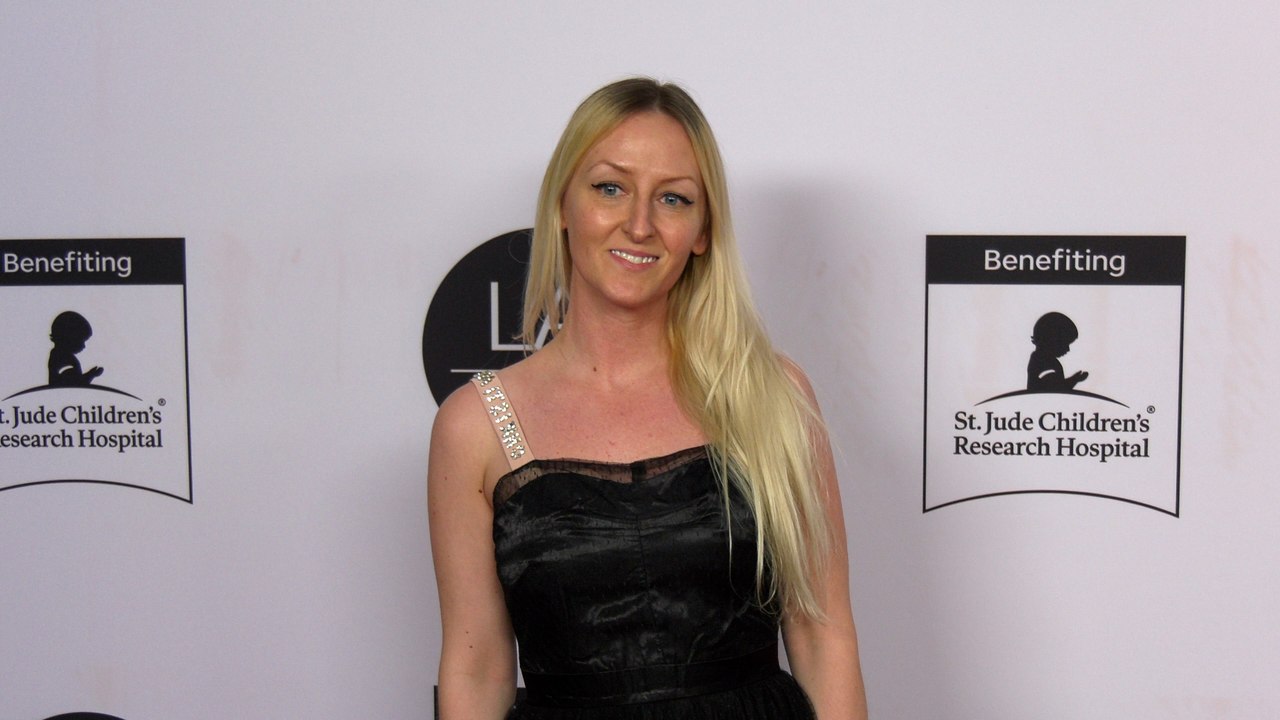 Cindy Mazur attends the 2022 LA Art Show opening night premiere red carpet in Los Angeles