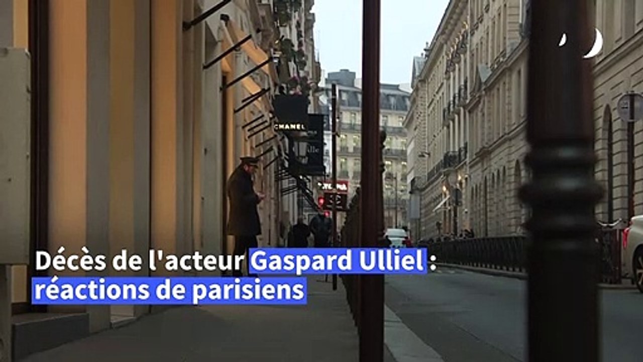 Décès de Gaspard Ulliel: "on a grandi avec ses films", déplorent des Parisiens