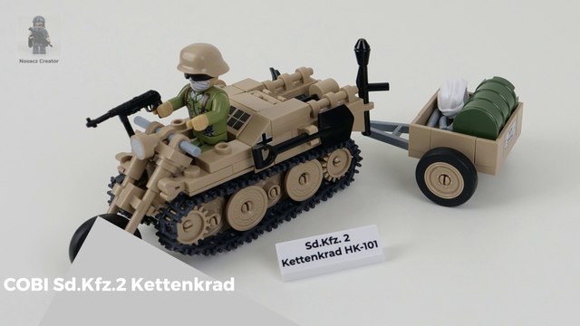COBI World War II | 2401 - Sd.Kfz.2 Kettenkrad - unboxing and pure build - part 2