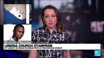 Stampede at church event in Liberian capital kills 29