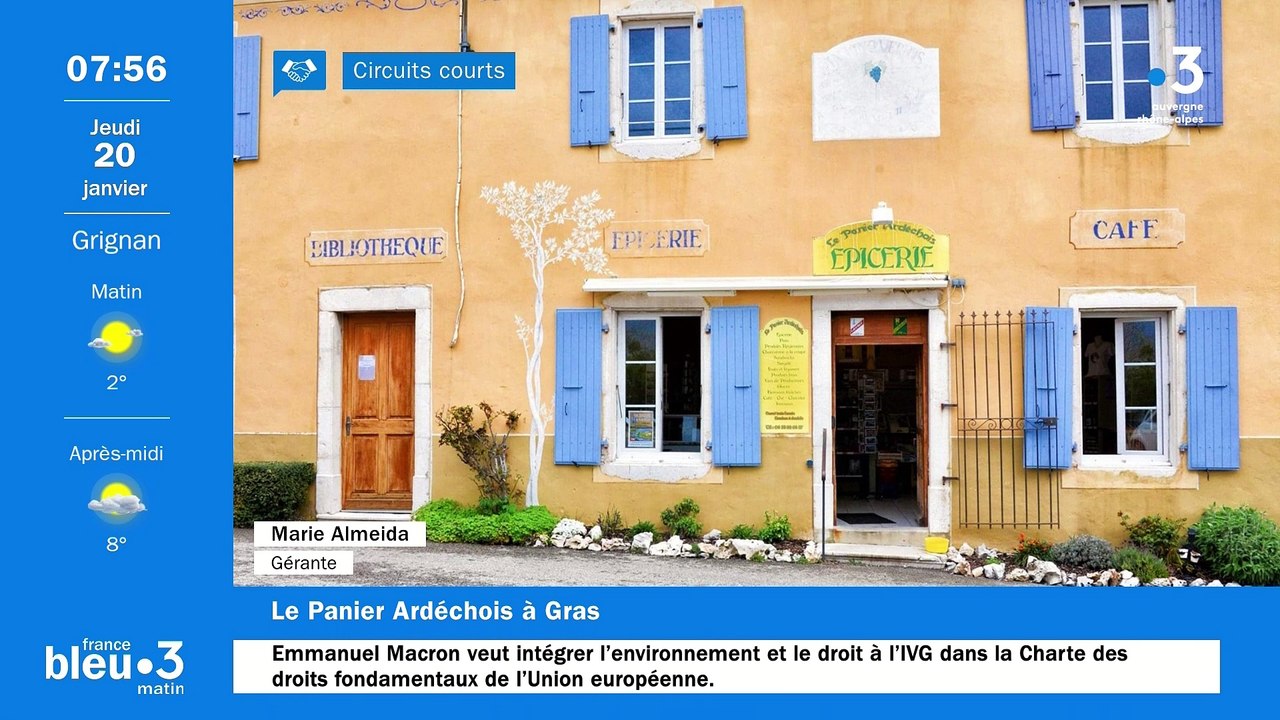 Au Hameau Saint-Vincent à Gras, Marie et son Panier ardéchois, une épicerie remplie de produits locaux