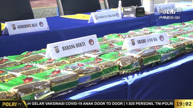 PRESISI update 19.00 WIB Polda Riau Ungkap Penyelundupan 80 Kg Sabu