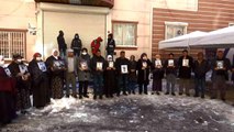 Diyarbakır'da dondurucu soğukta evlat nöbeti