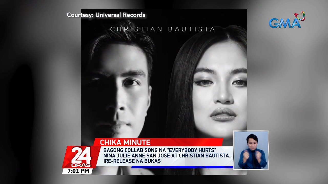 Bagong collab song na "Everybody Hurts" nina Julie Anne San Jose at Christian Bautista, ire-release na bukas | 24 Oras
