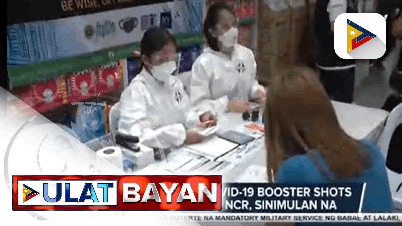 Pagbabakuna ng COVID-19 booster shots sa ilang botika sa NCR, sinimulan na; 50-100 indibidwal, target mabakunahan sa bawat botika sa isang araw