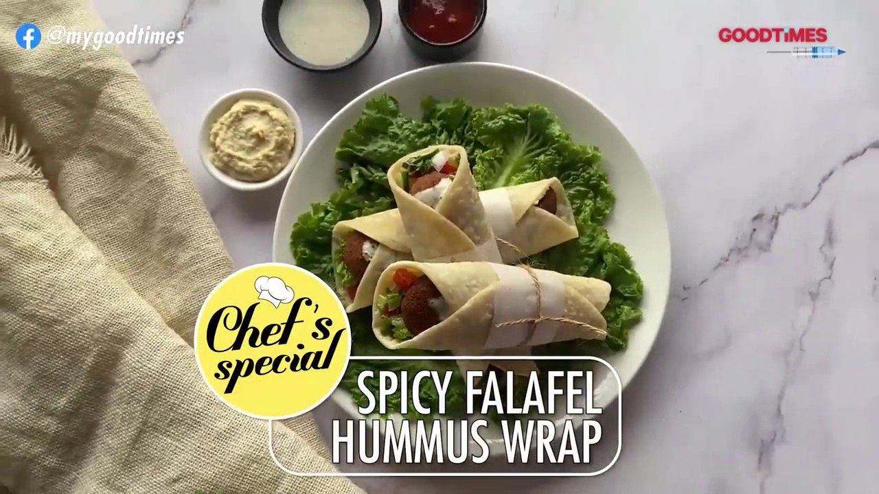 Spicy Falafel Hummus Wrap _ Hummus Recipe _ Lebanese Delight _ Chef_s Special