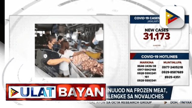 May 90-kilo ng bulok at inuuod na frozen meat, nakumpiska sa isang palengke sa Novaliches
