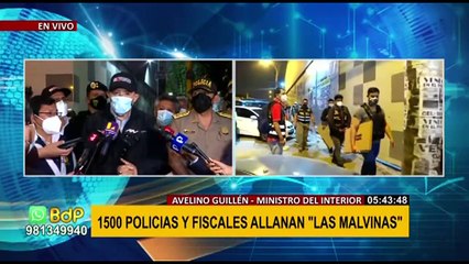 PNP realiza megaoperativo en el centro comercial Las Malvinas