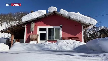 Bartın ve Kastamonu'da kar kalınlığı 1,5 metreye ulaştı