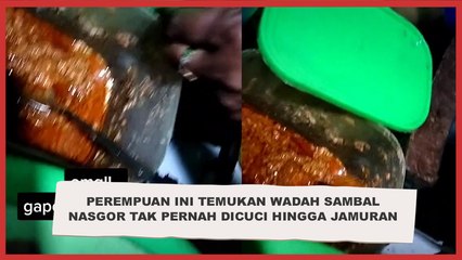 Bikin Jadi Ogah Beli, Perempuan Ini Temukan Wadah Sambal Nasgor Tak Pernah Dicuci Hingga Jamuran