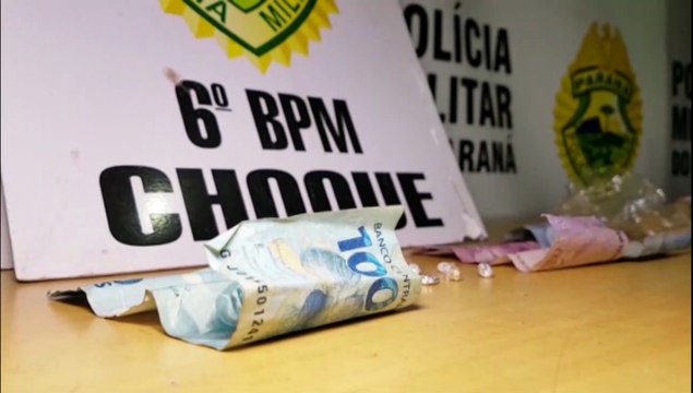 Choque realizou ontem apreensão de 414 maços de cigarros e deteve três pessoas com pedras de crack