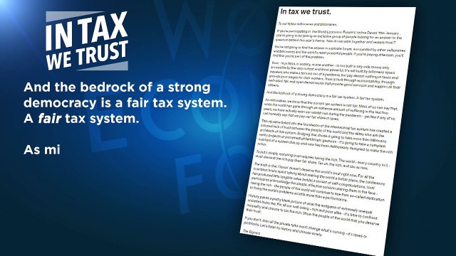 Besteuert uns und zwar jetzt - Reiche wollen für Gesundheit zahlen