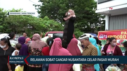 Relawan Sobat Ganjar Nusantara Gelar Pasar Murah