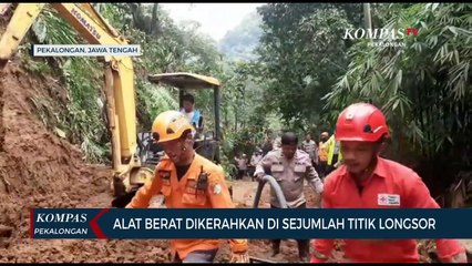 Alat Berat Dikerahkan di Sejumlah Titik Longsor