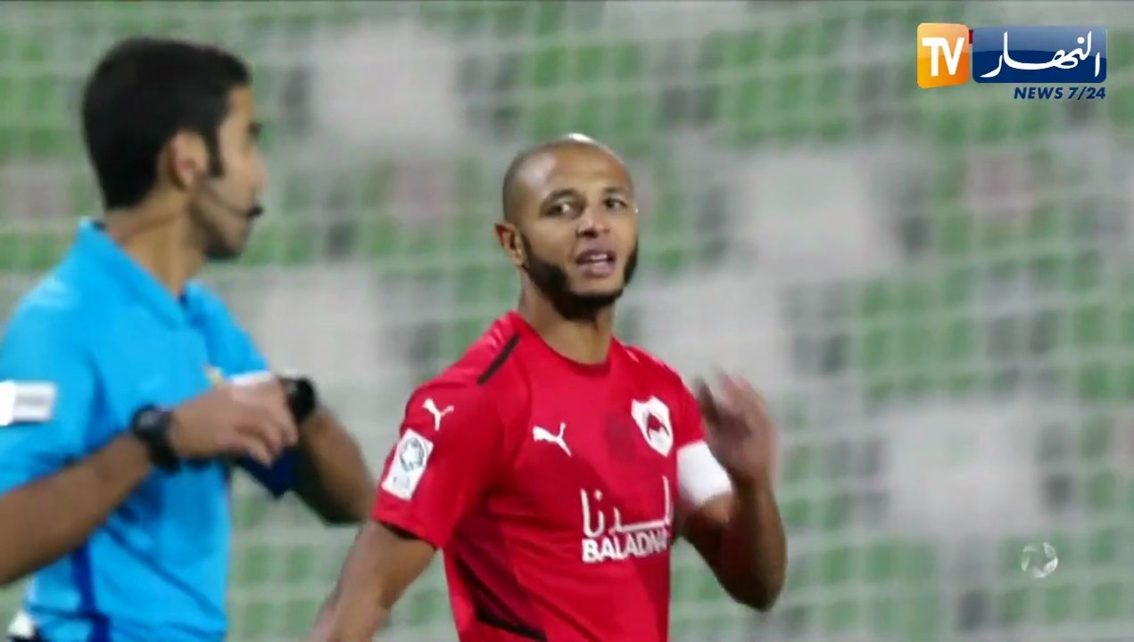 براهيمي يسجل وينقذ فريقه الريان القطري من الهزيمة أمام الأهلي