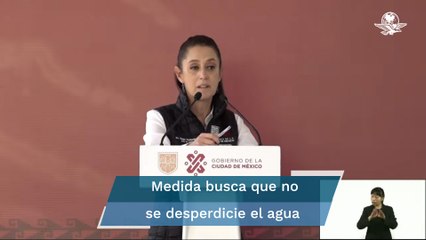 Sheinbaum justifica alza en tarifa del agua en 165 colonias de la CDMX