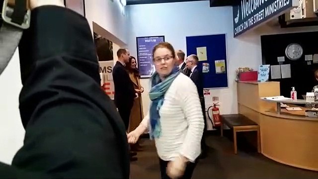 Prince William and Kate Middleton arrive at Church on the Street in Burnley