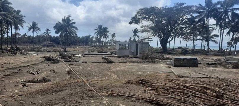 Las primeras imágenes de Tonga desde la erupción del volcán