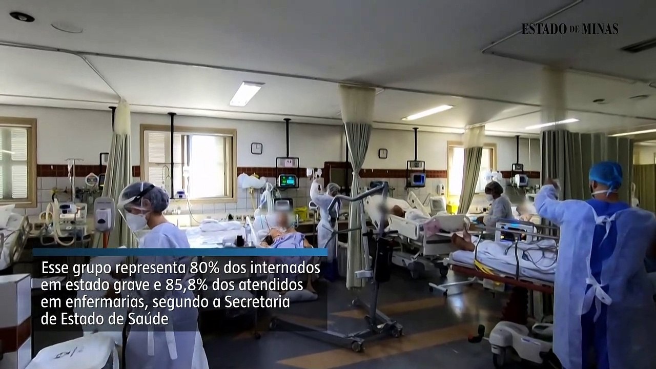 Maioria dos internados em Minas não se vacinou ou tomou só a 1ª dose