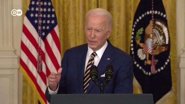 Байден грозит Путину катастрофическими санкциями в случае вторжения России в Украину (20.01.2022)