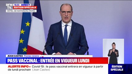Jean Castex: "La vague Omicron commence à marquer le pas"