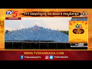 ದಾವಣಗೆರೆಯಲ್ಲಿ ಸಿದ್ಧವಾಗಿದೆ ಕೈಲಾಸ ಪರ್ವತ | Shiva Parvathi Kalyana | Davanagere | TV5 Kannada