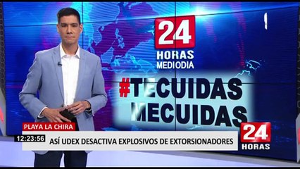 Chorrillos: Udex simula desactivación de bombas en playa La Chira