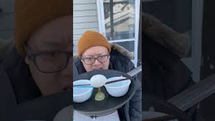 Below Zero Temps Freeze Food in Place