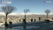 Batailles de boules de neige dans les environs de Damas