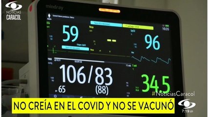 Testimonio de mujer antivacuna que está en una UCI: “Estoy a punto de morir por no creer”