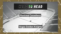 Vegas Golden Knights vs Montreal Canadiens: Moneyline