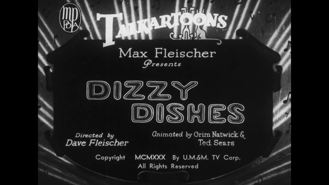 Betty Boop: Dizzy Dishes (1930) (First Appearance)