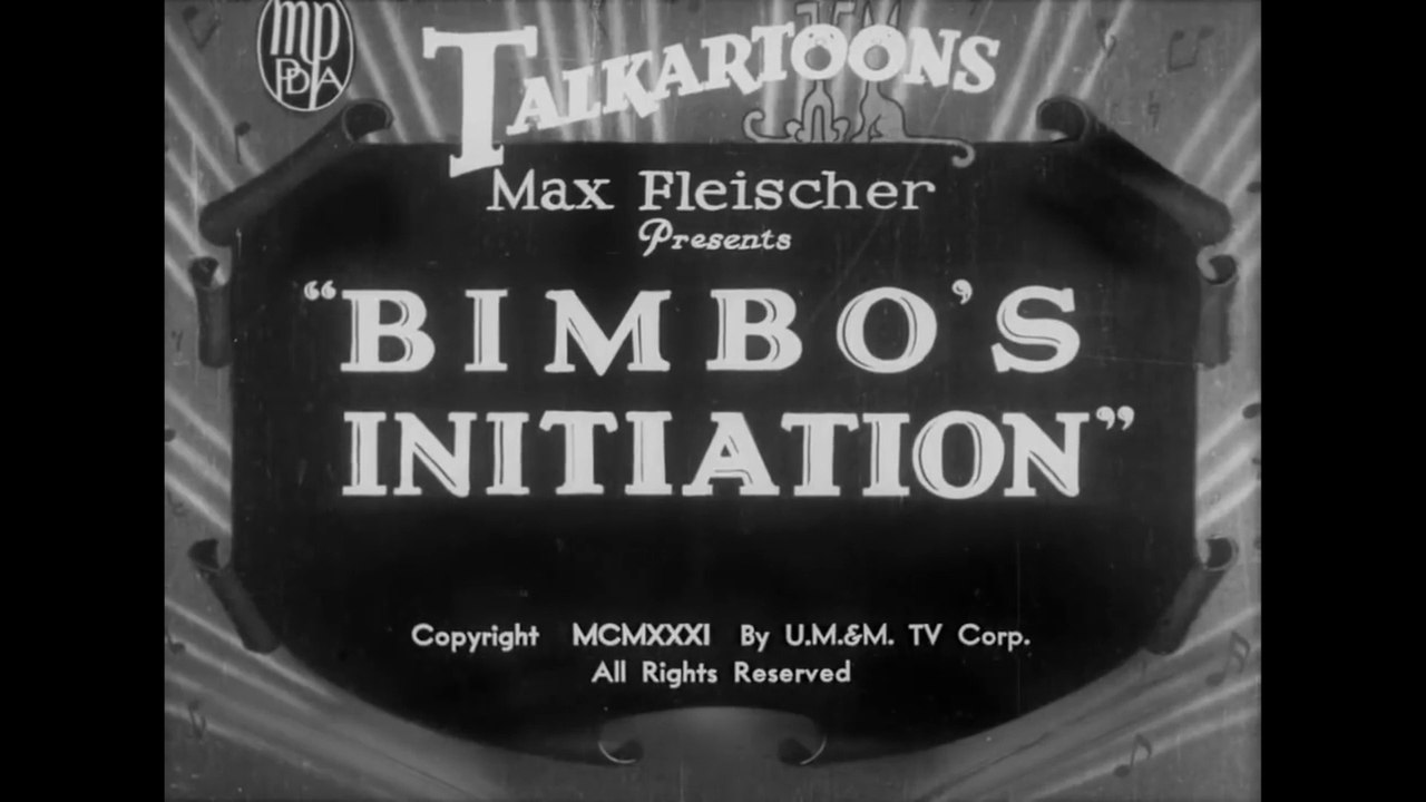 Betty Boop: Bimbo's Initiation (1932)