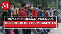 Organizaciones promueven amparo contra programa de EU 'Quédate en México'
