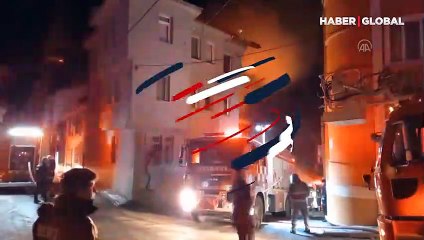 Gece yarısı korkutan yangın! 2 kişi yanmaktan son anda kurtuldu