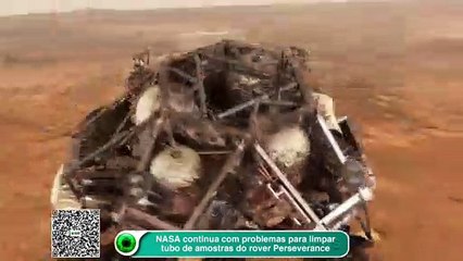 NASA continua com problemas para limpar tubo de amostras do rover Perseverance