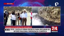 Derrame de Petróleo: Pedro Castillo firmó decreto que declara interés nacional emergencia climática