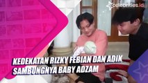 Kedekatan Rizky Febian dan Adik Sambungnya Baby Adzam